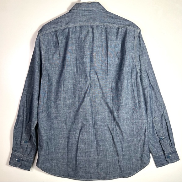NWT Wallace & Barnes Japanese Selvedge Chambray Workshirt Size Small - Picture 10 of 12